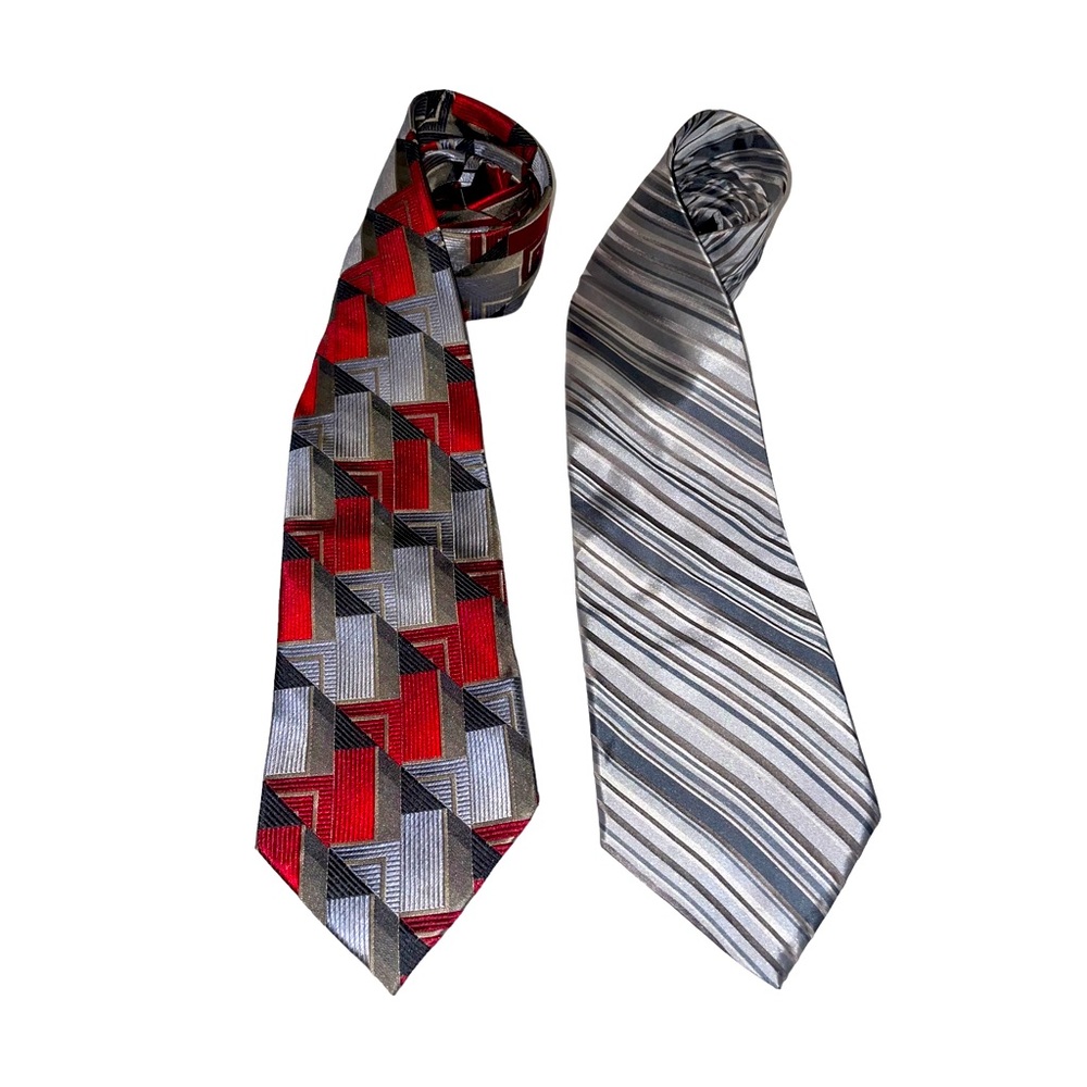Men’s Claiborne Set of Two 100% Silk Neck Ties